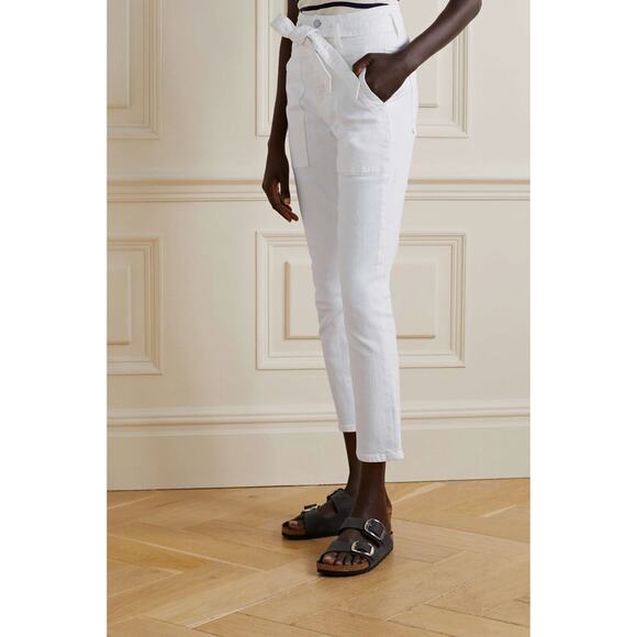 Veronica Beard Logan Slim Straight Jeans White - Picture 4 of 10